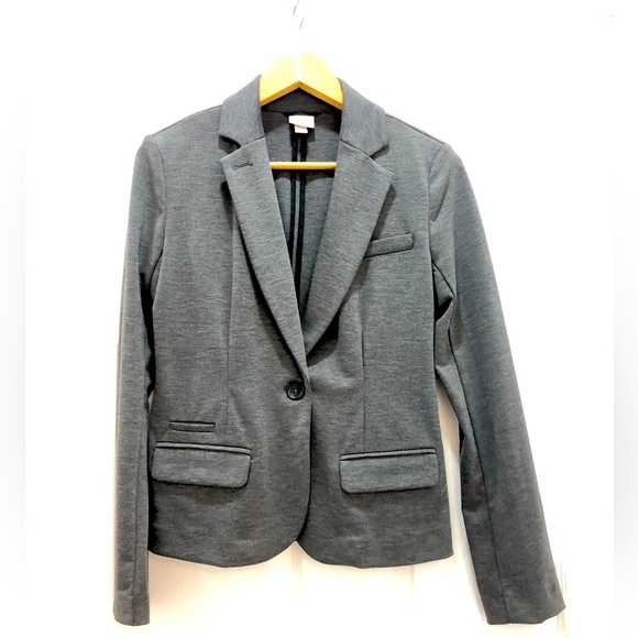 Grey jersey material blazer. Never worn - Picture 1 of 3
